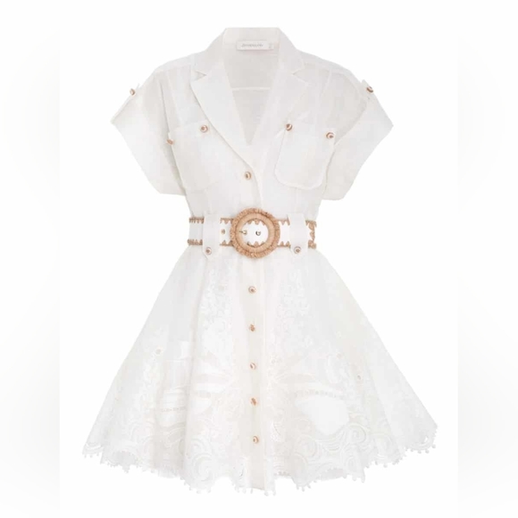Zimmermann | Dresses | Zimmermann Postcard Embroidered Mini Dress | Poshmark